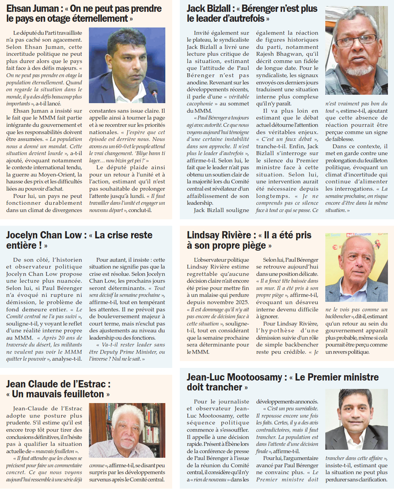 psychodrame politique