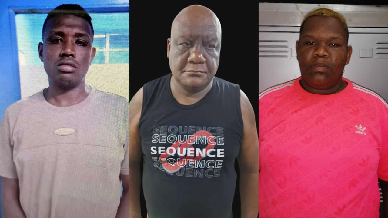 Curtis Warren Ah Ton, Jean François Marie et Jean Daniel Marie.