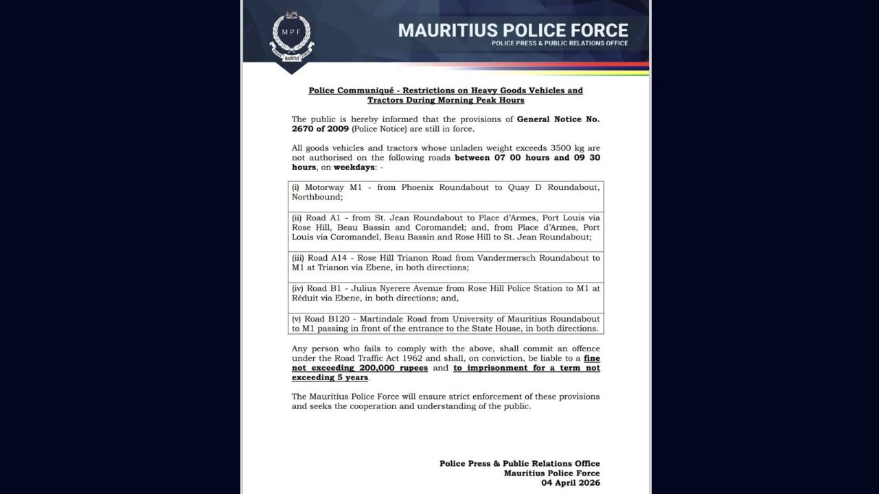 Communique police press