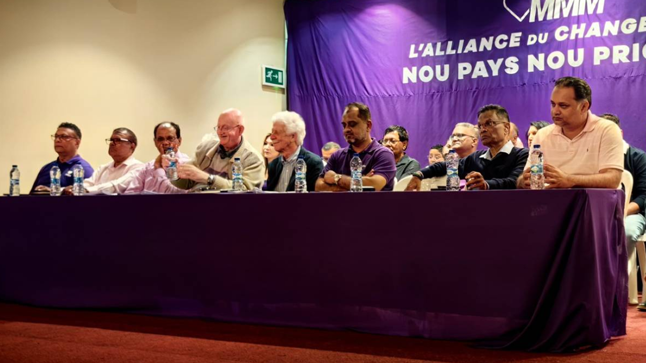 Les dirigeants du MMM lors de la dernière assemblée des délégués en 2024. 