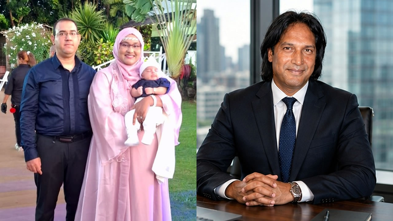 Le couple a une nouvelle vie depuis février dermier. À droite le Dr Veyasen Pyneeandee qui permis à la famille Sayed Hossen de vivre ce miracle.