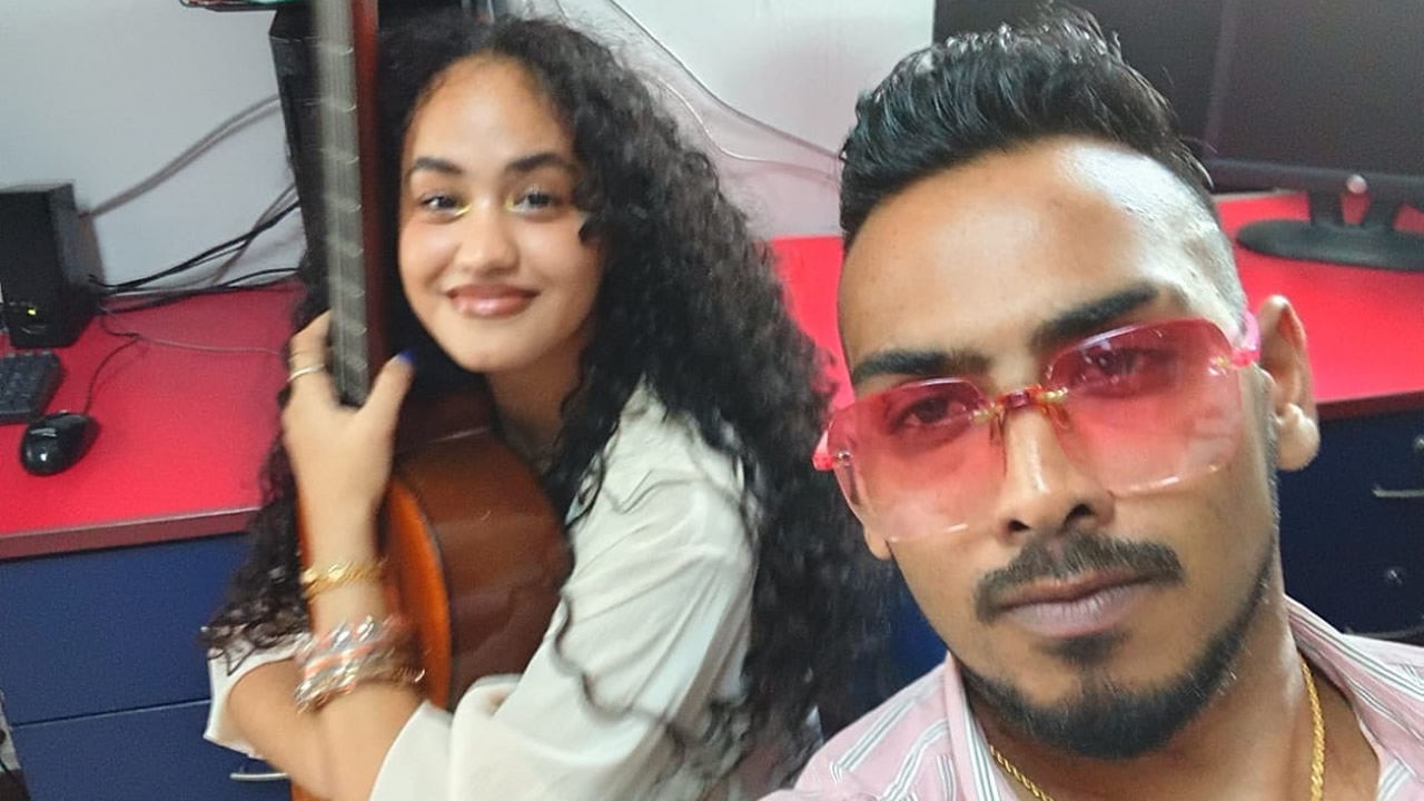 Visham Ramdoo et Aménia Quirin, unis par l’amour.