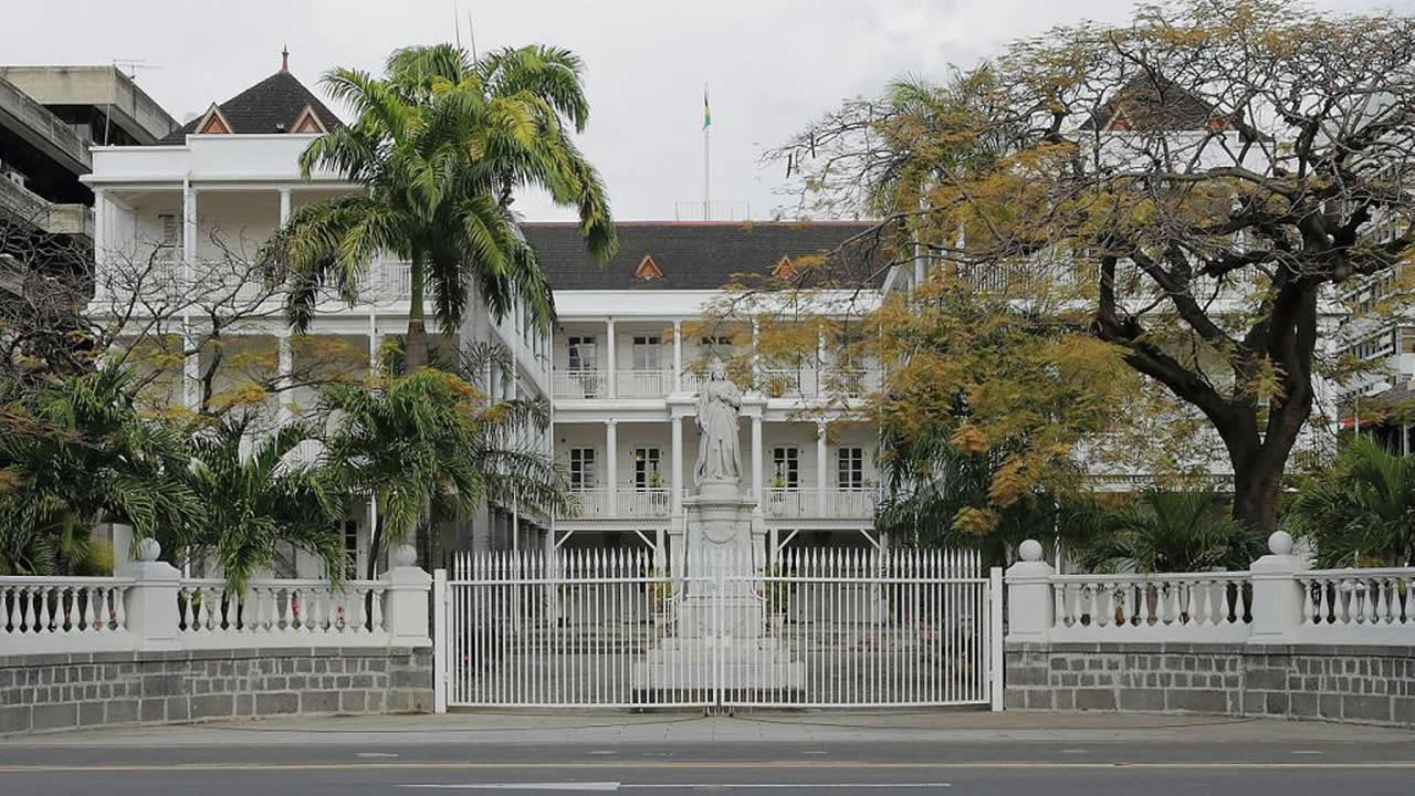 La Government House est un des plus vieux bâtiments de Port-Louis.