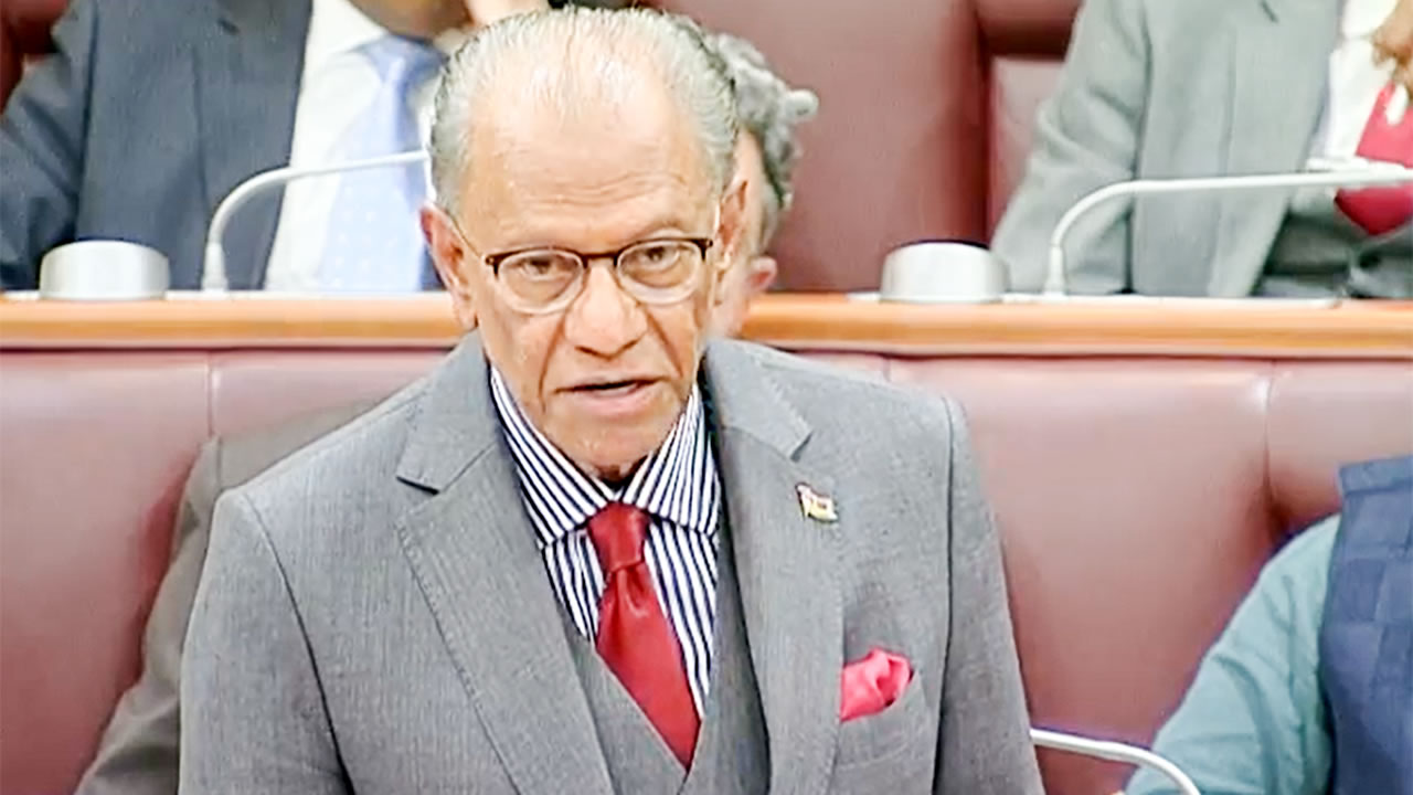Navin Ramgoolam lors du discours budgetaire