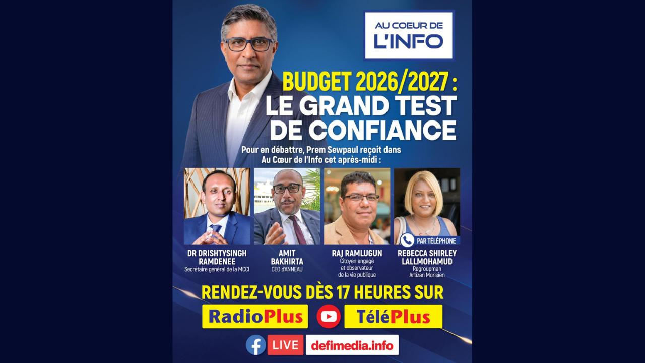 Au Cœur de l'Info - Budget 2026/2027 : Le grand test de confiance