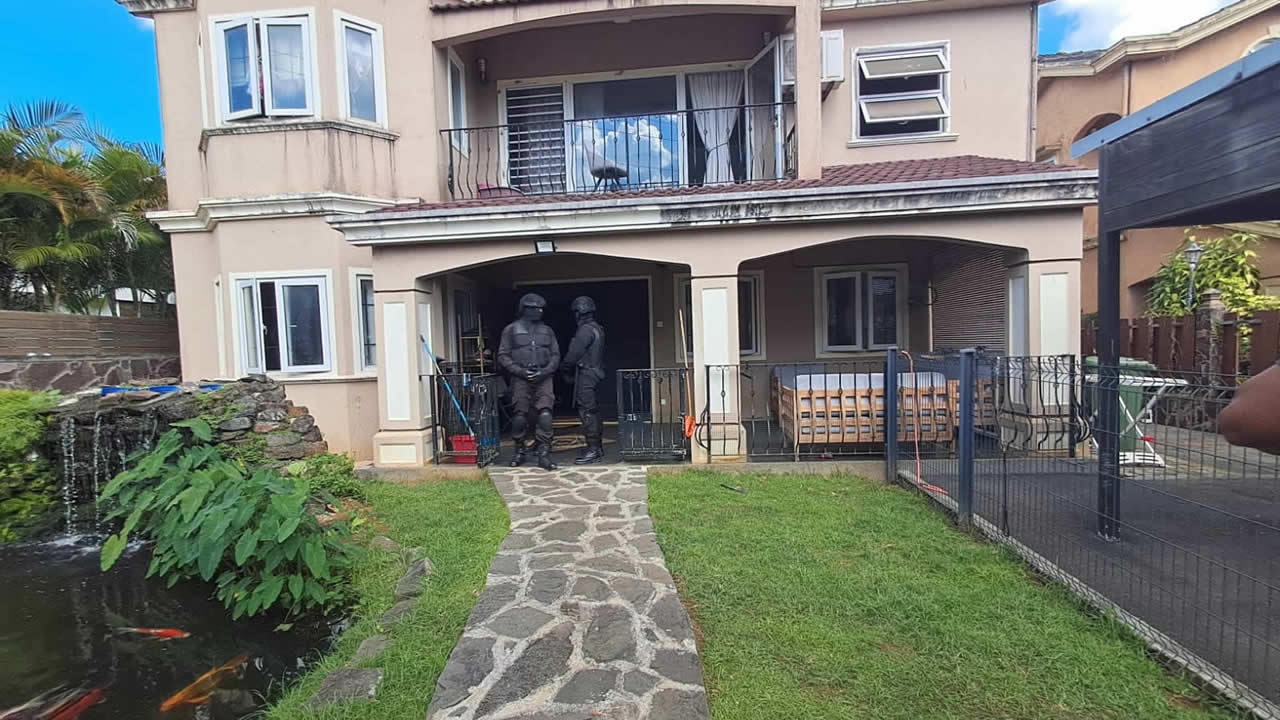 La maison de l'homme d'affaires à Ebène perquisitionnée vendredi. 