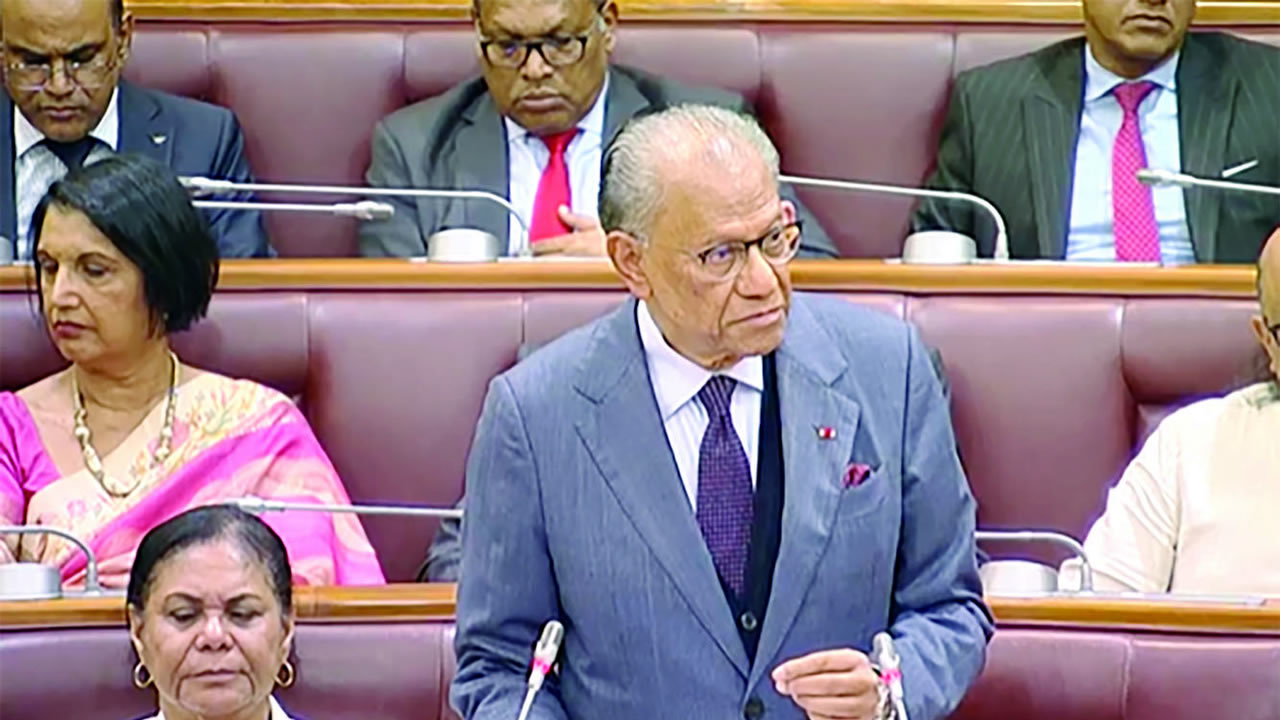 : Le Premier ministre Navin Ramgoolam lors de son summing-up.
