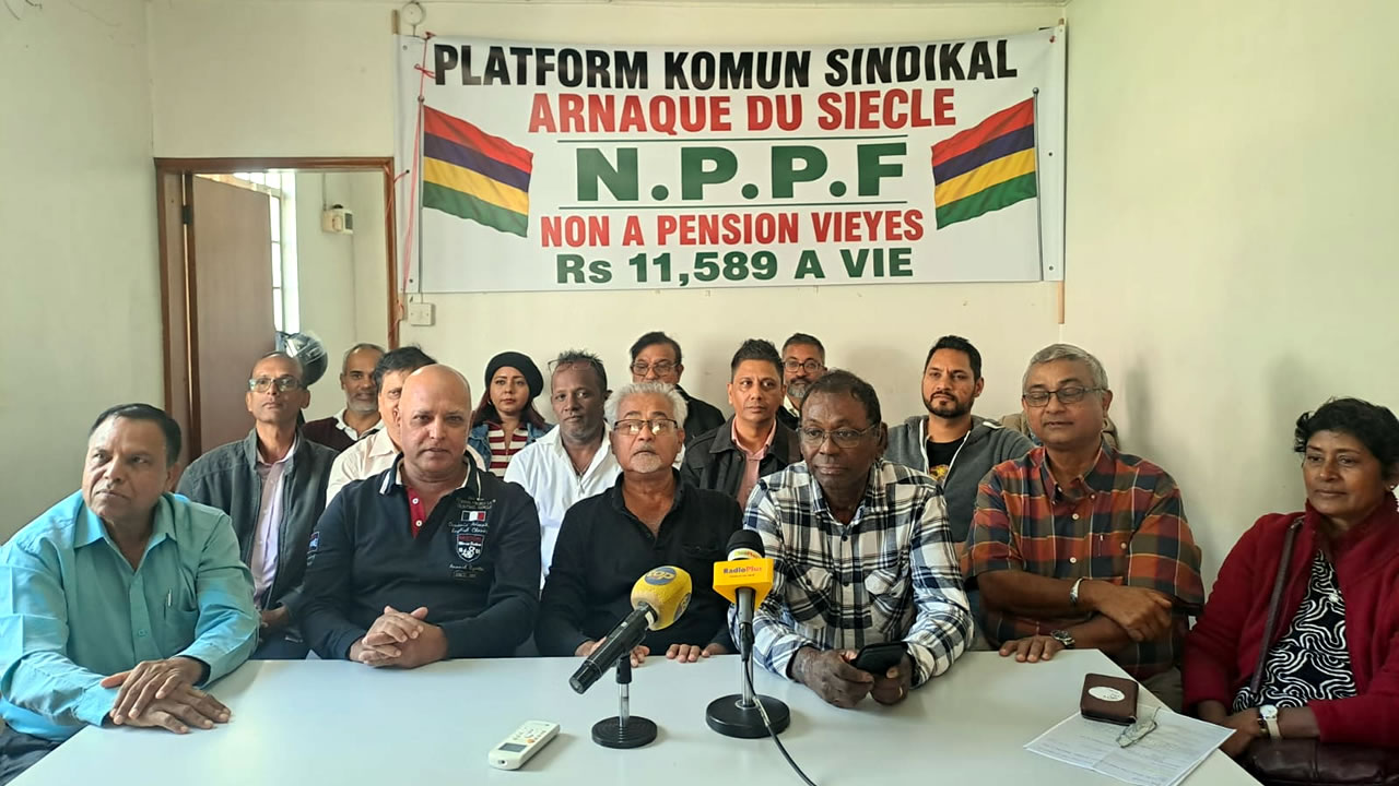 La Platform Komun Syndikal appelle à manifester pour le retour de la pension universelle dès 60 ans.