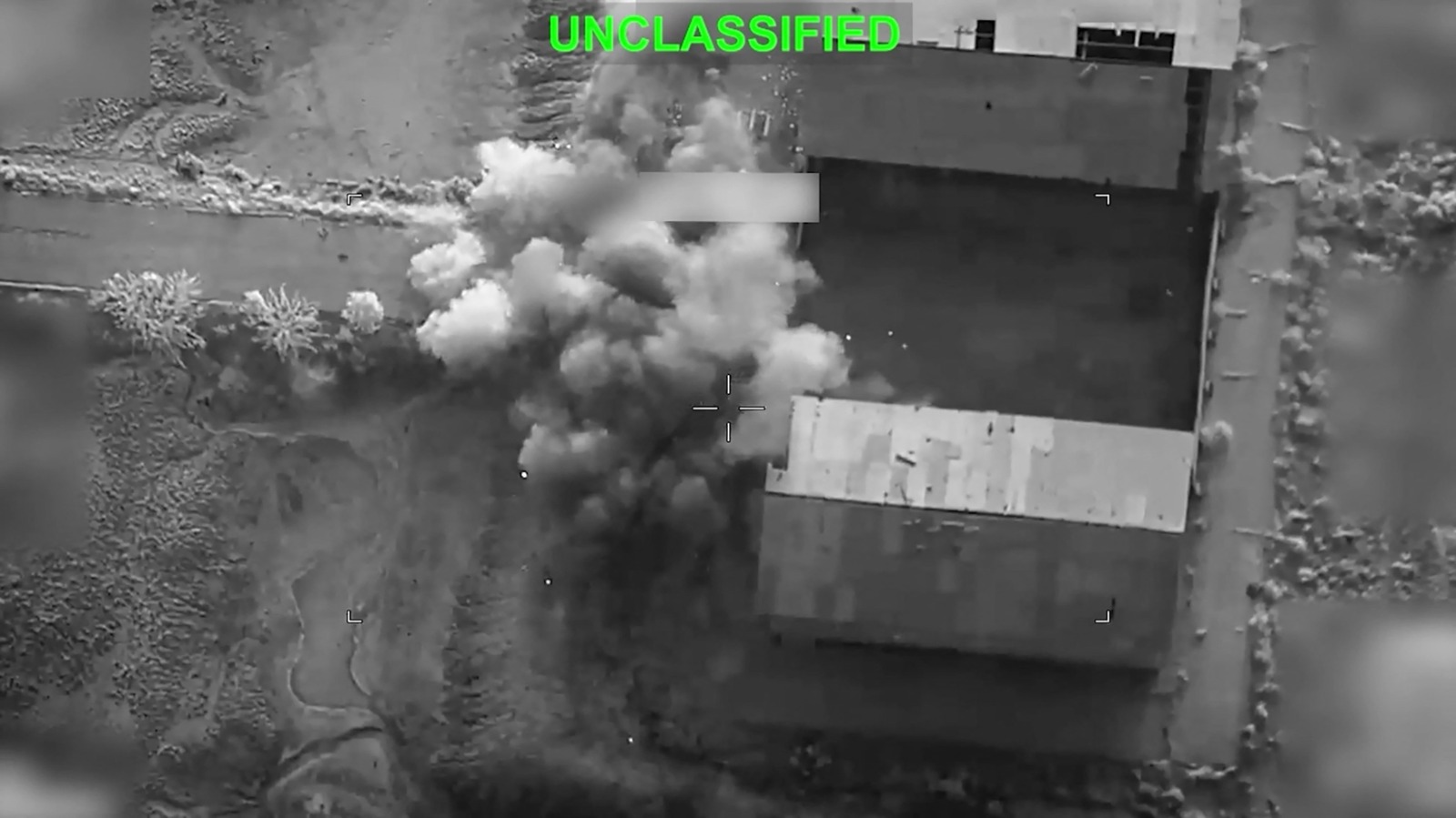 Capture d’écran réalisée le 15 juillet 2026 à partir d’une vidéo diffusée par le Commandement central des États-Unis. Selon l’armée américaine, l’image montre une frappe menée en Iran
