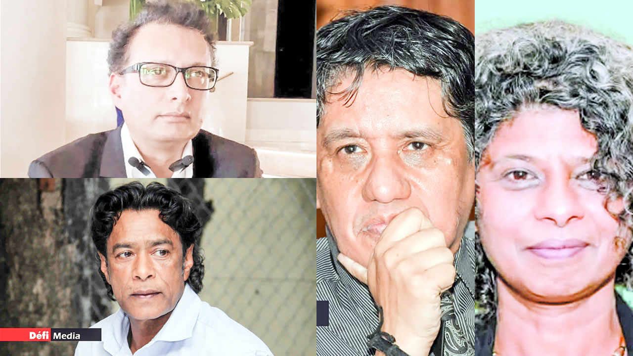 Parvez Dookhy, Nando Bodha, Jocelyn Chan Low et Rajni Lallah-250726
