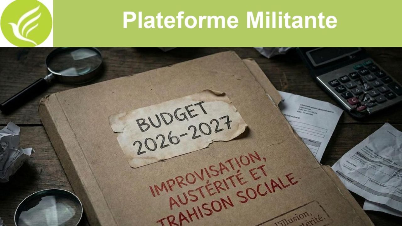 Plateforme Militante sur le budget 2026-2027 080726