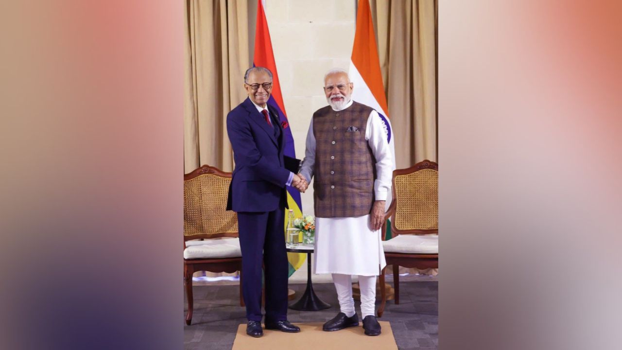 Ramgoolam et Modi aux Seychelles