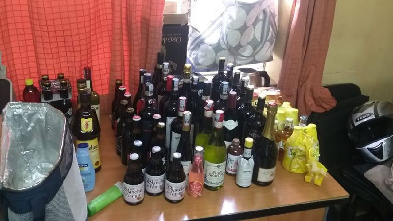 Les boissons volées.