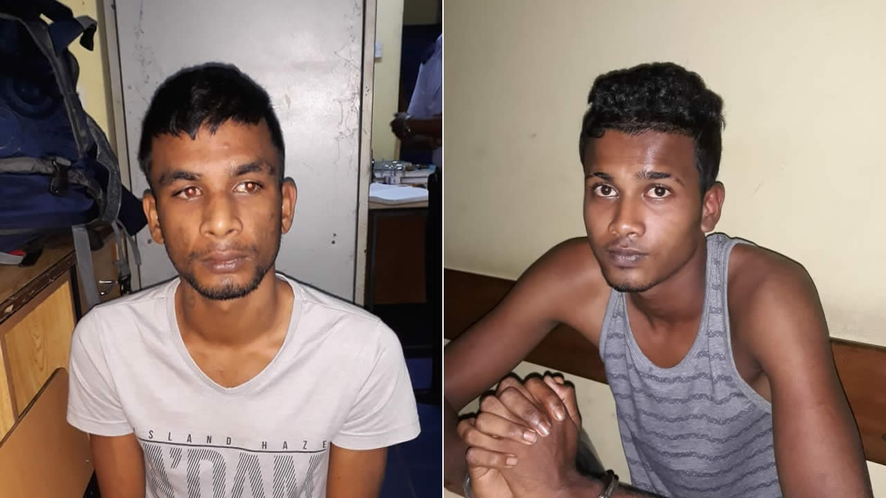 Deekesh Teeka et Hanesh Seechurn.