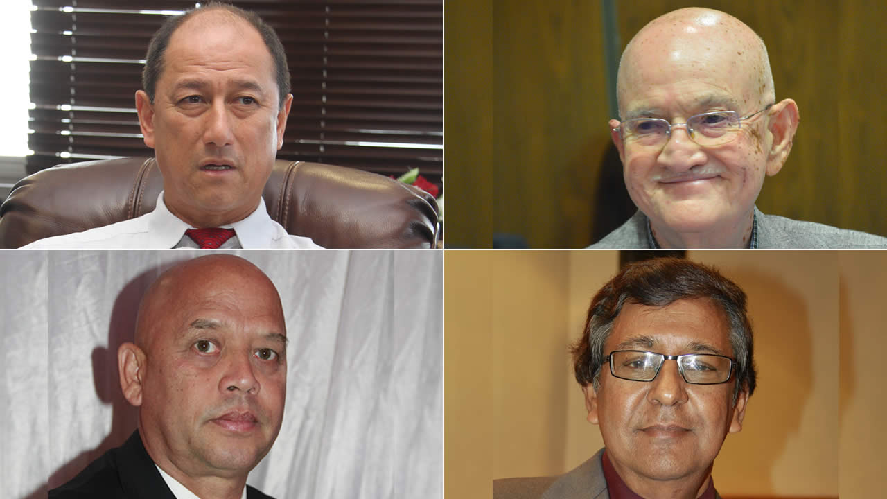 Alain Wong, Rajesh Bhagwan, Guito Lepoigneur et Raffick Sorefan