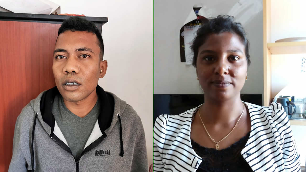 Andy Catherine et Prenita Ransbeeharry