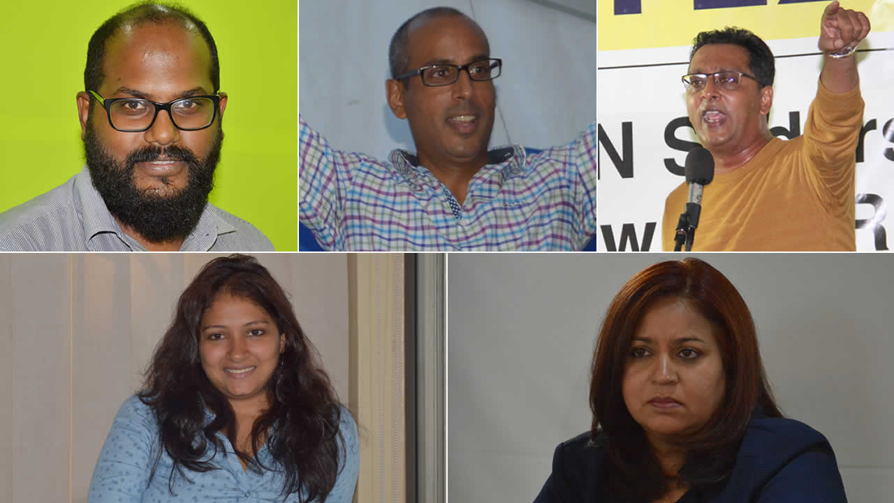 Kugan Parapen, Dhanesh Maraye, Roshi Bhadain, Tania Diolle, Nita Juddoo