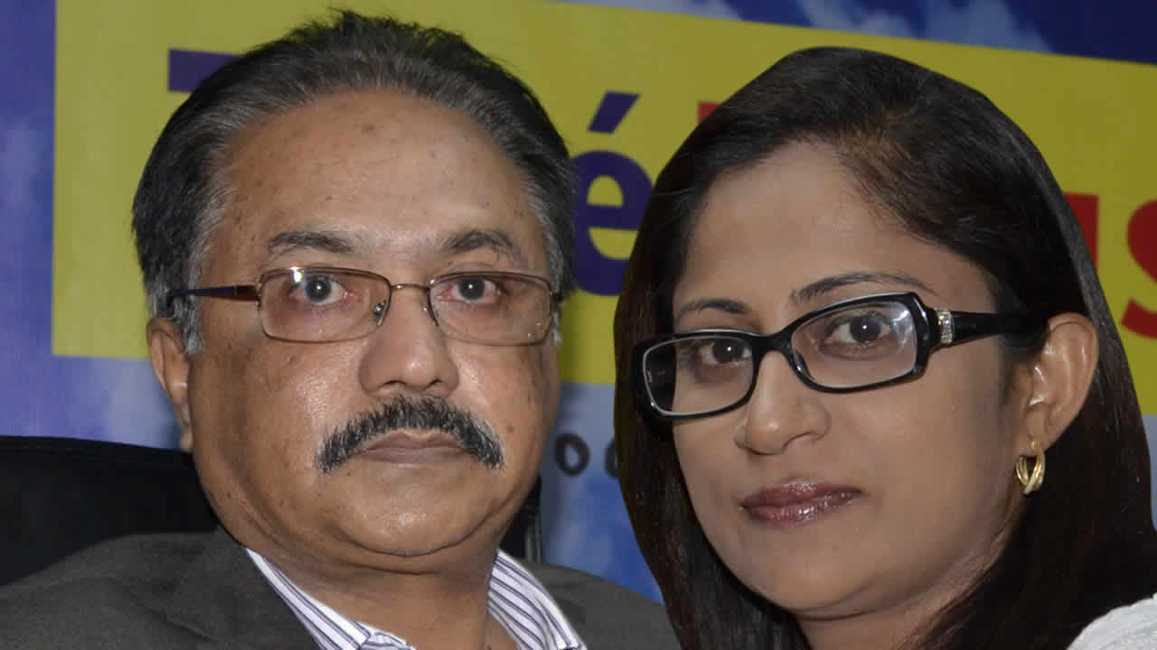 Roubina Jadoo-Jaunbocus, PPS du (MSM), et Raj Meetarbhan, observateur politique