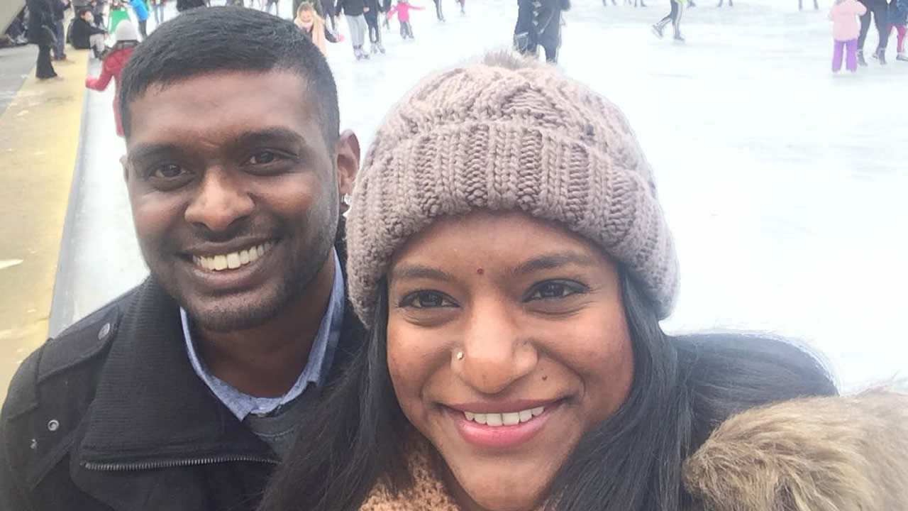 Darvin et son épouse Neelam à Toronto.