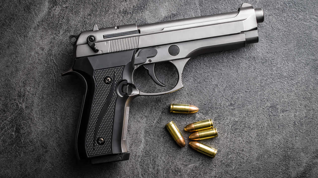 revolver et des balles