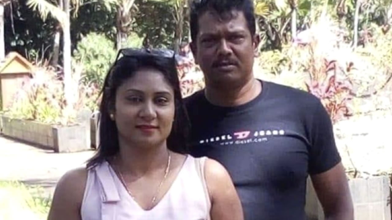 Devianee Bheekun et son époux