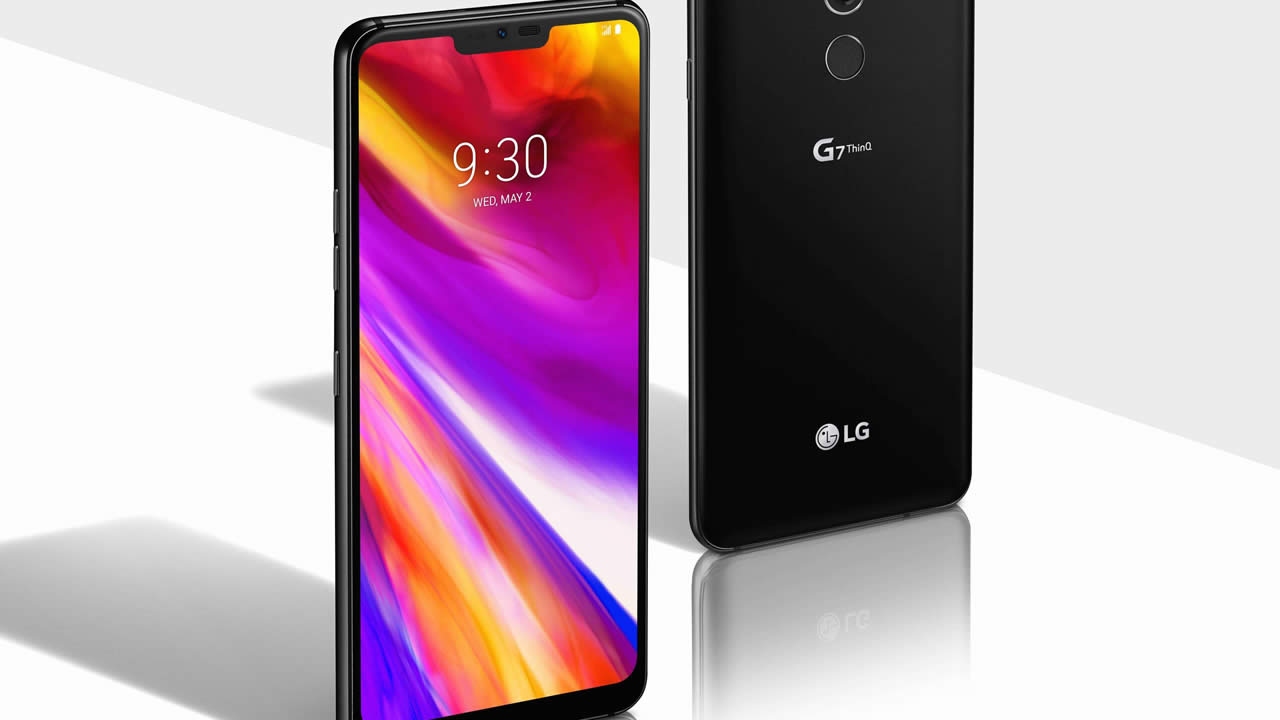 Un smartphone LG doté d'un logiciel intelligence artificielle.