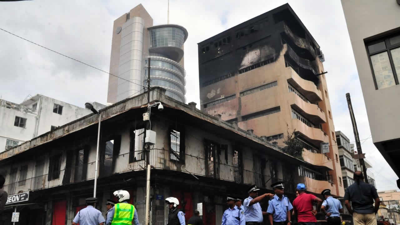 Incendie à Port-Louis