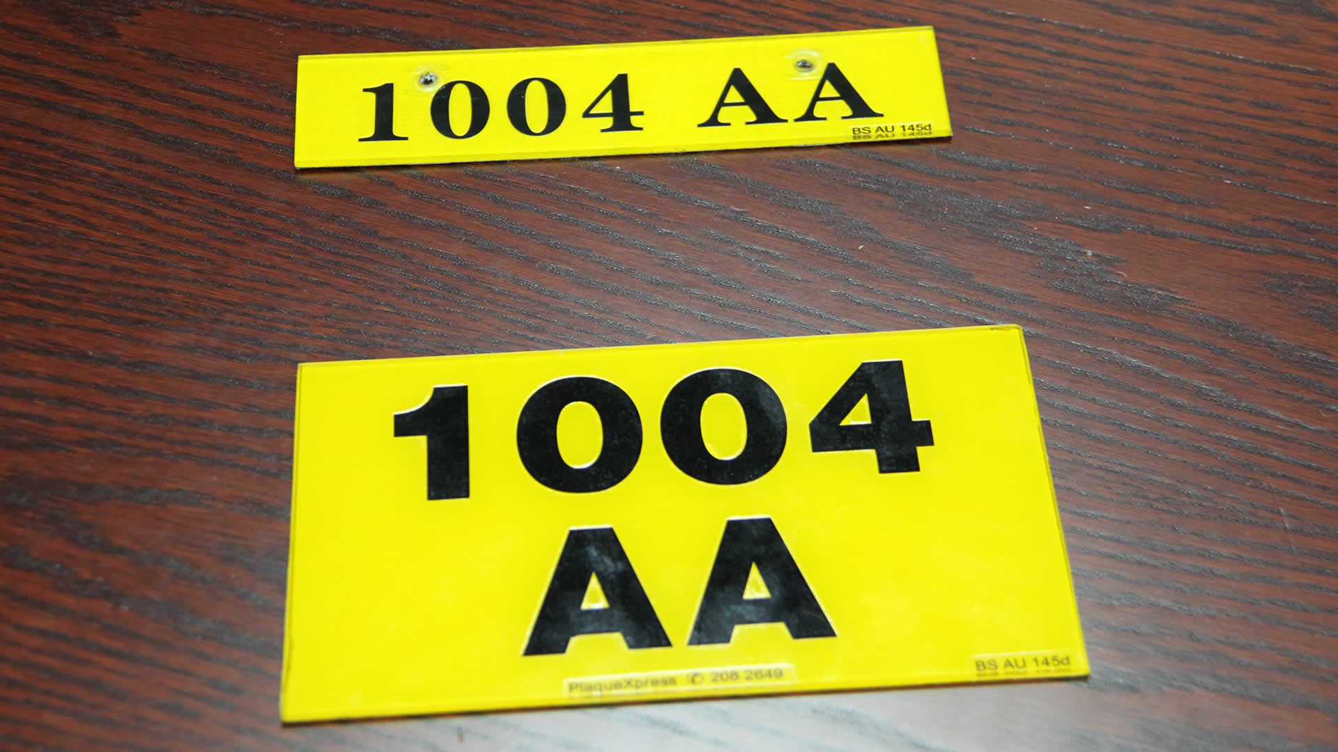 Plaques d’immatriculation