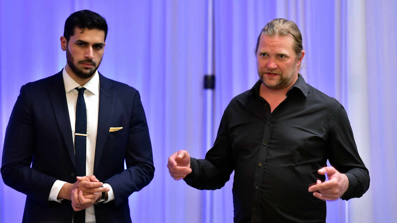 Javad Mushtaq et Tharald Nustad