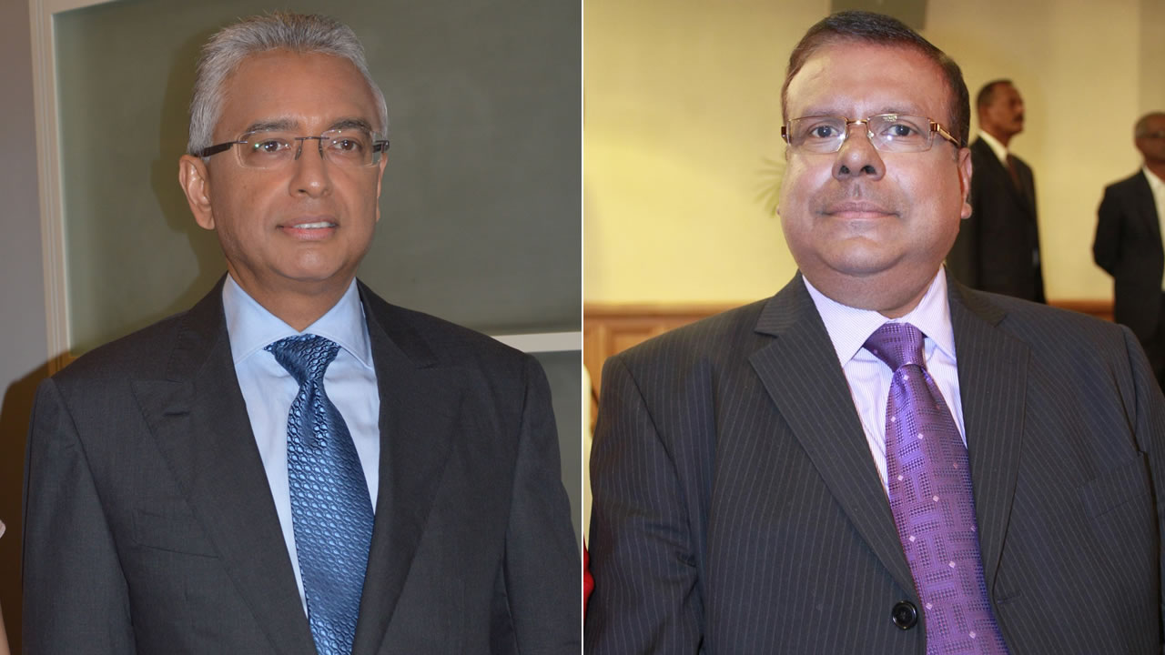 Pravind Jugnauth et Veda Baloomoody