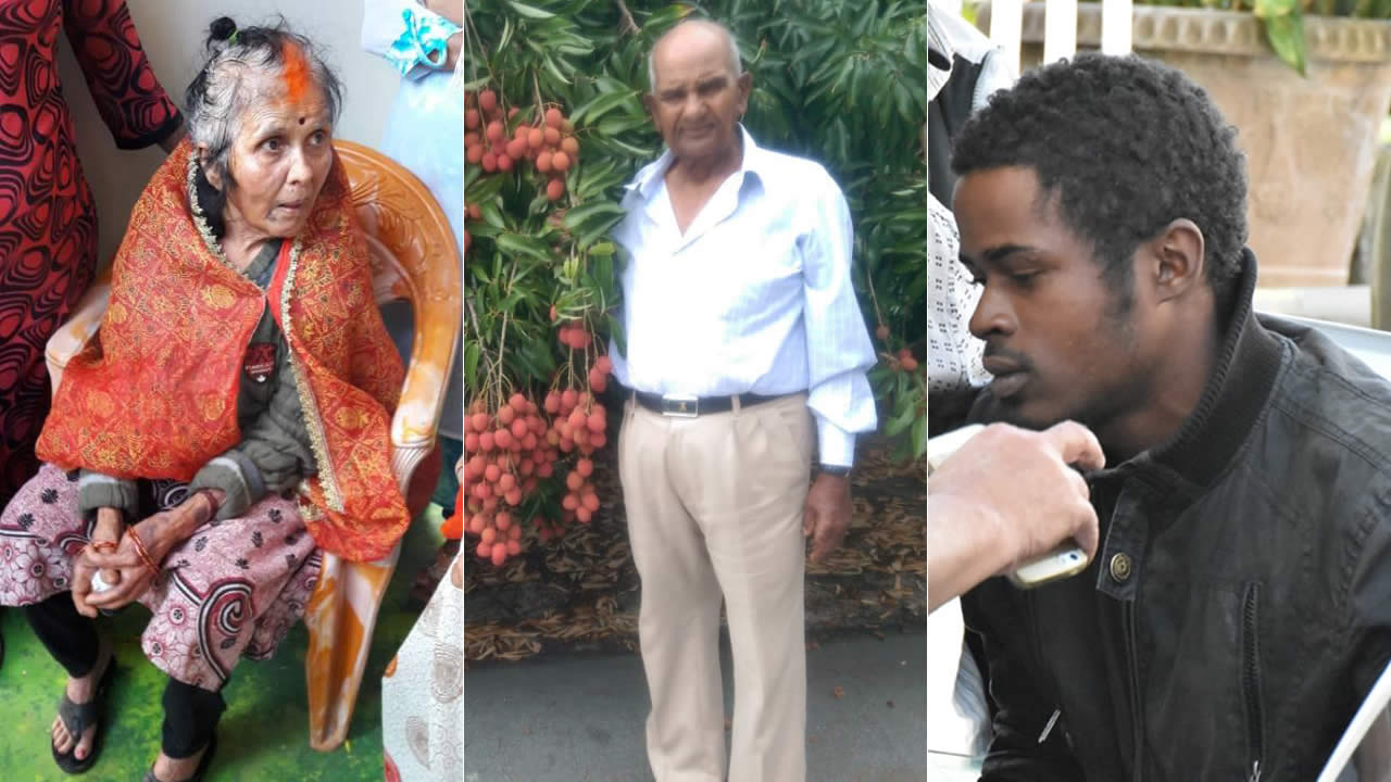 Savritee Koonjul, Deonarain Koonjul et Alvino Agathe