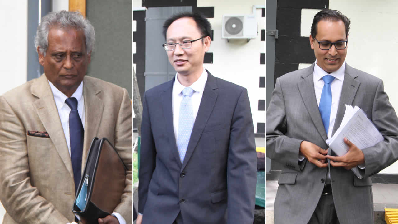 Gautam Saddul, Richard Li Tung Chung et Akilesh Deerpalsing.