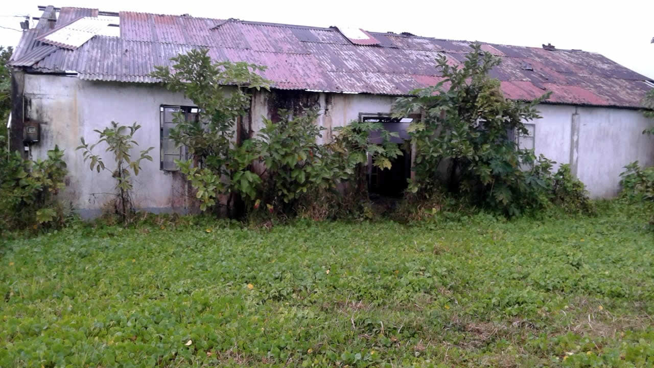 Centre de jeunesse en ruine.