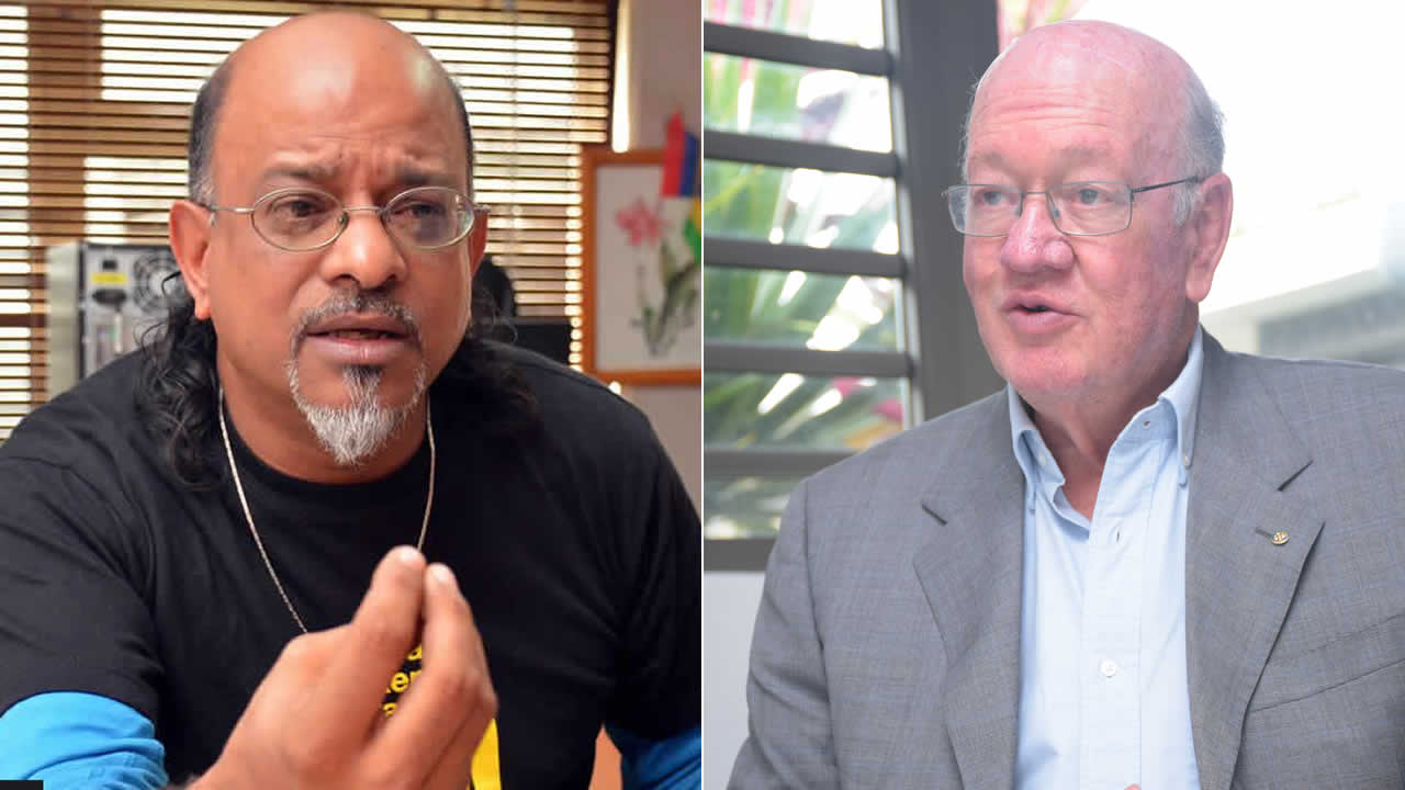 Ashok Subron et François de Grivel