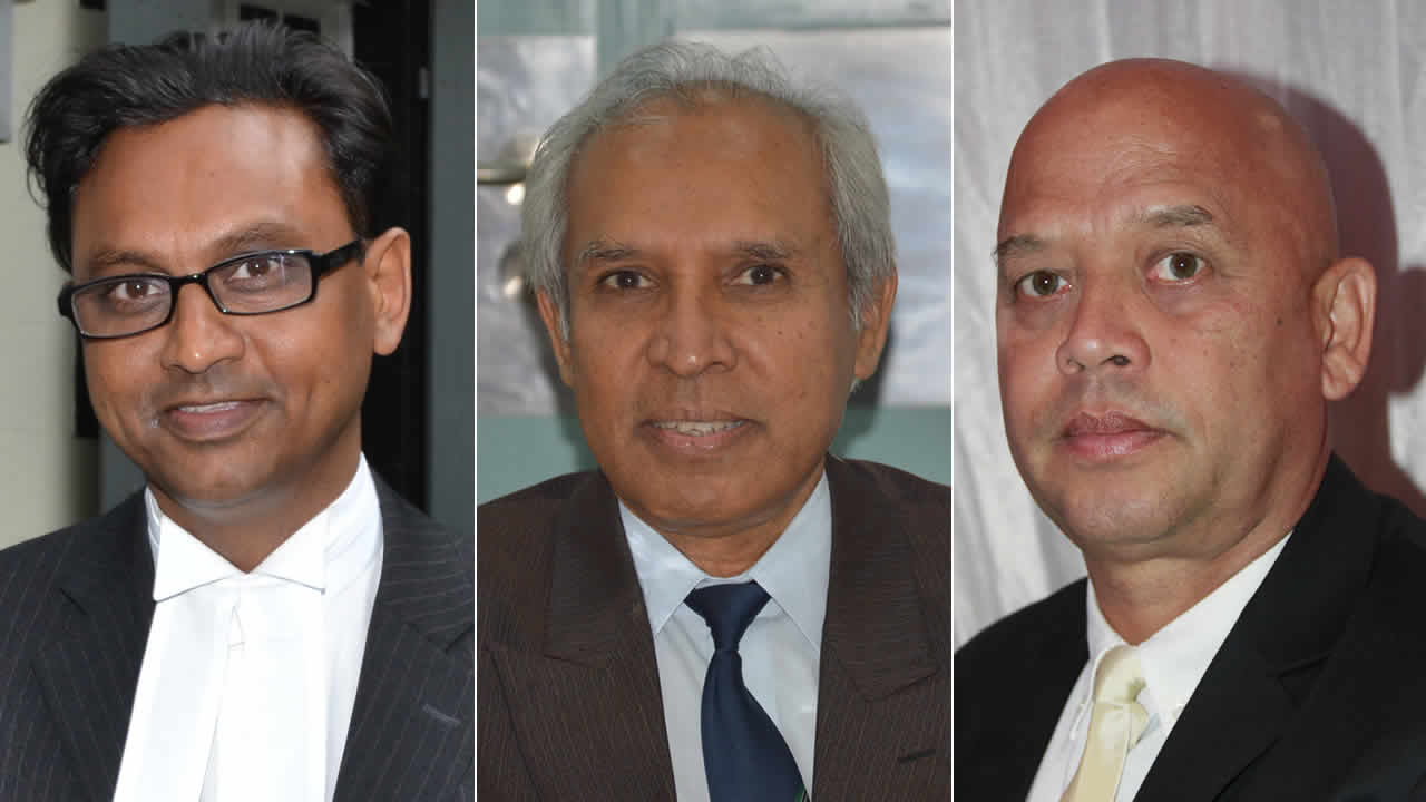 Ravi Rutnah, Anwar Husnoo et Gutio Lepoigneur