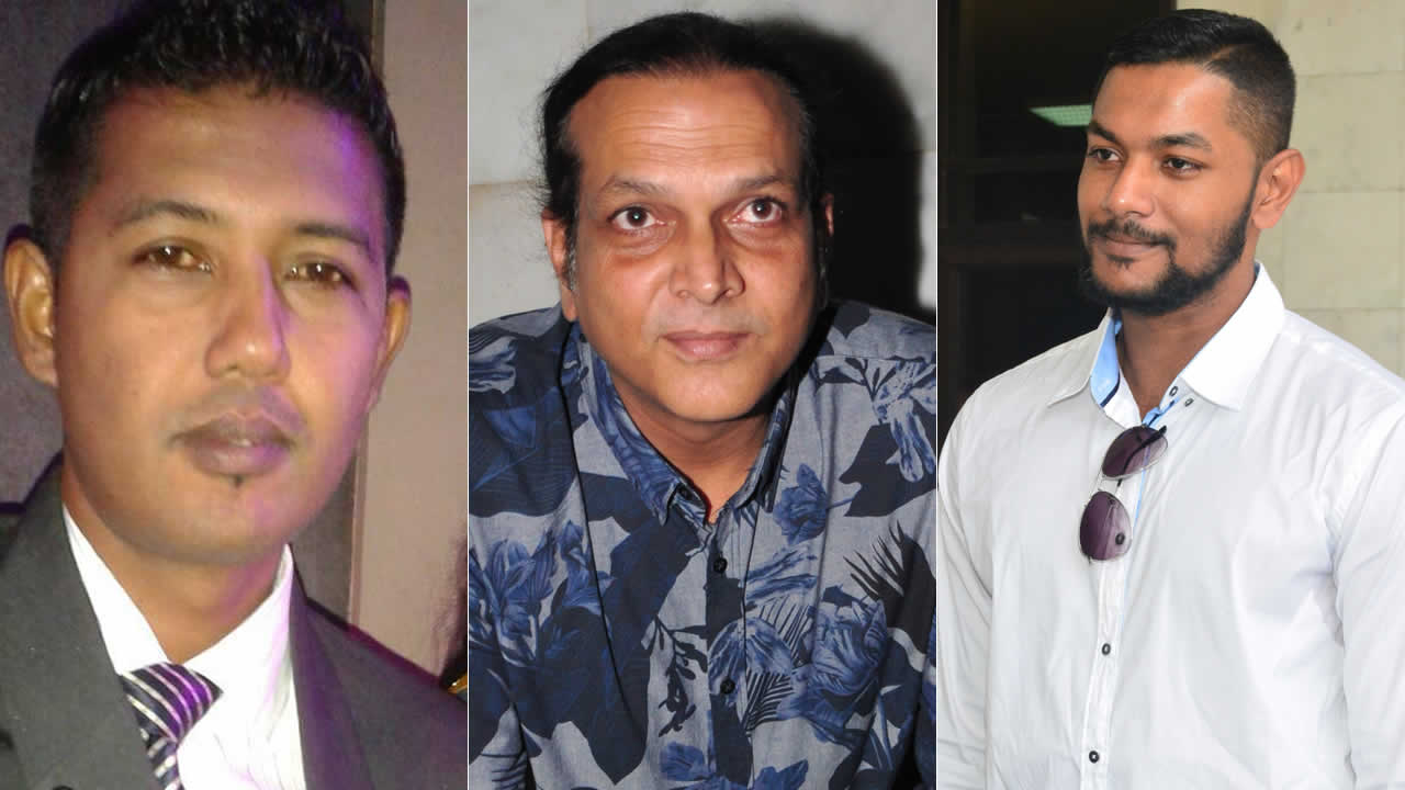 Govindasamy Basana-Reddi, Shahebzada (Dade) Azaree et Hussein Abdool Rahim.