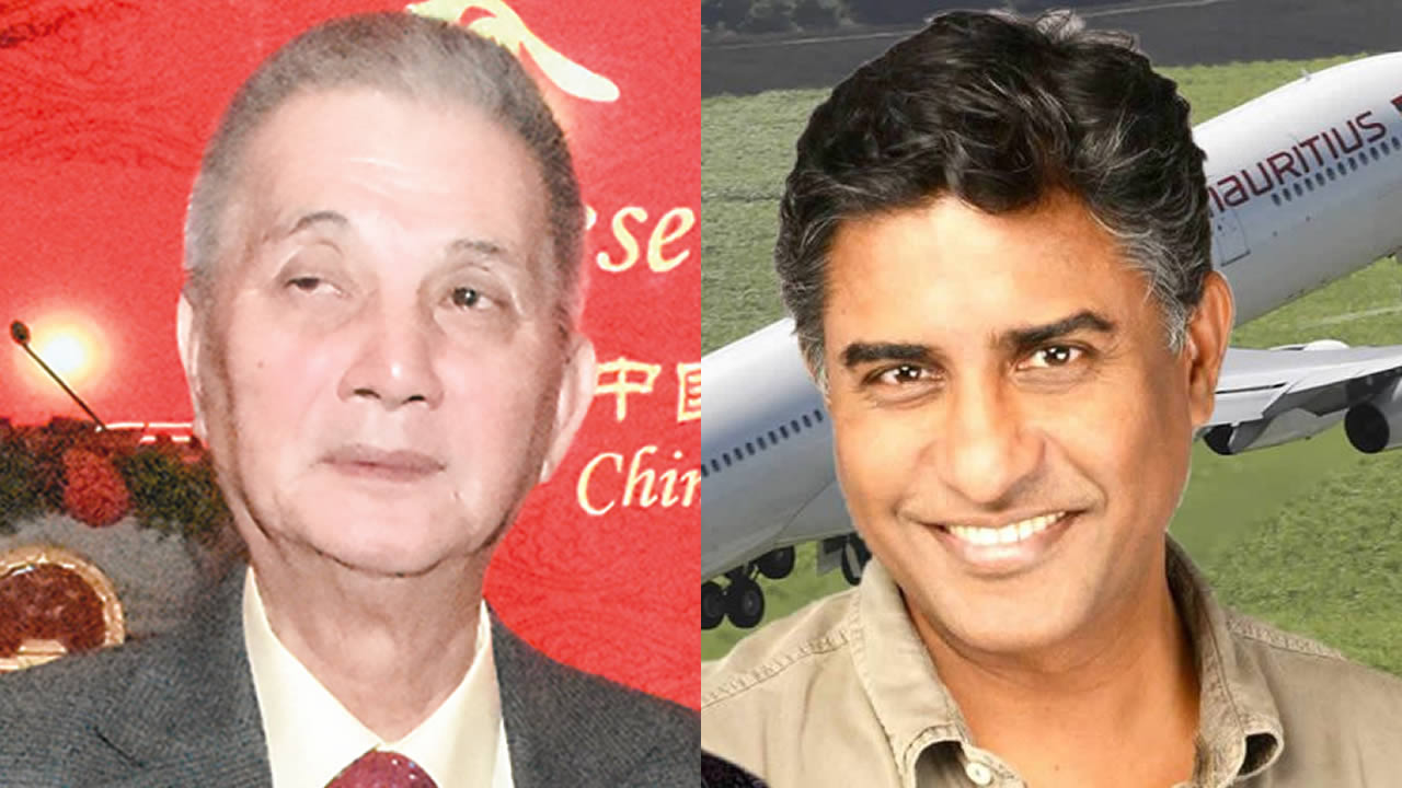 Selon Prem Sewpal (à dr.), s’il faut annuler les vols vers la Chine, Air Mauritius le fera, alors que Charles Ng (à g.) d’Atom Travel parle d’un manque à gagner.