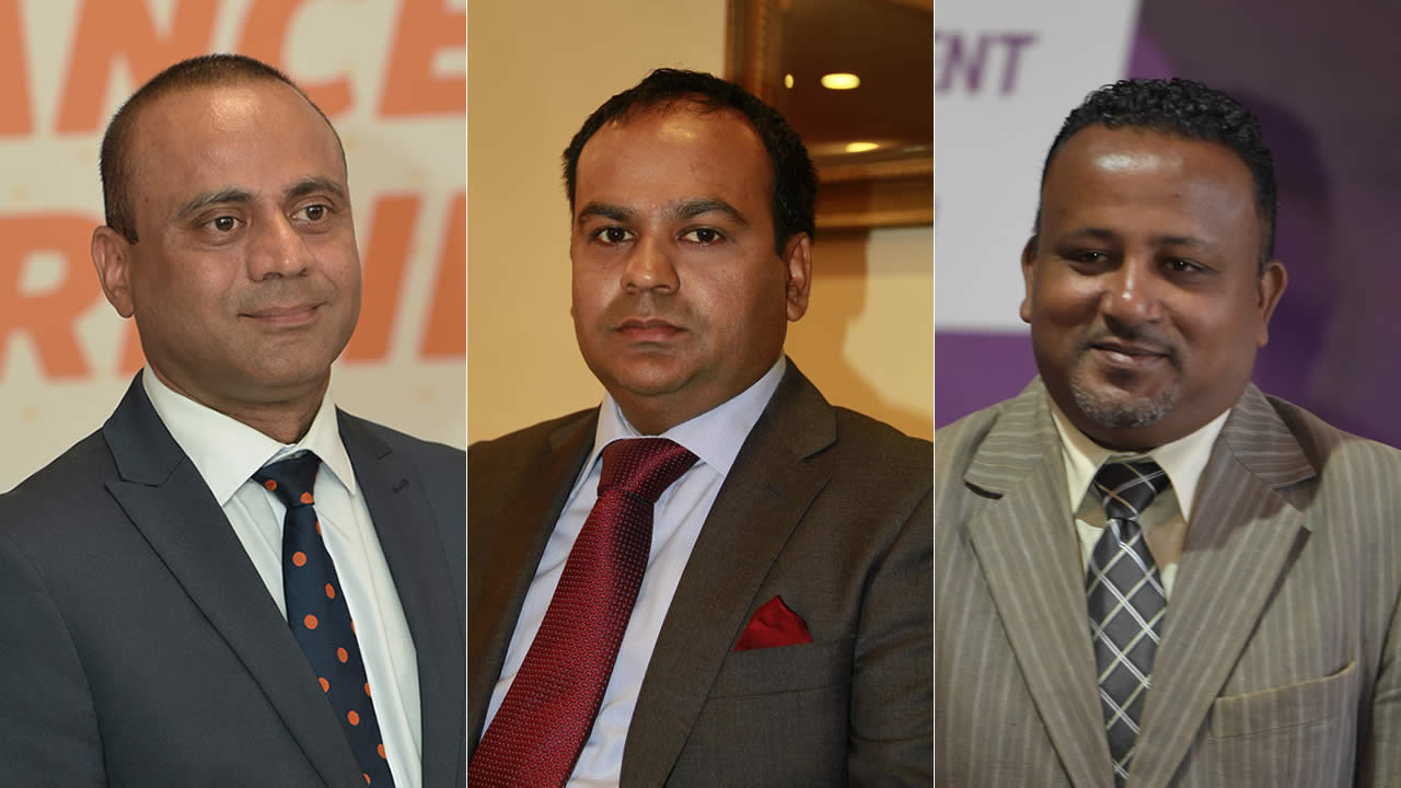 Bobby Hurreeram, Ritish Ramful et Tony Apollon