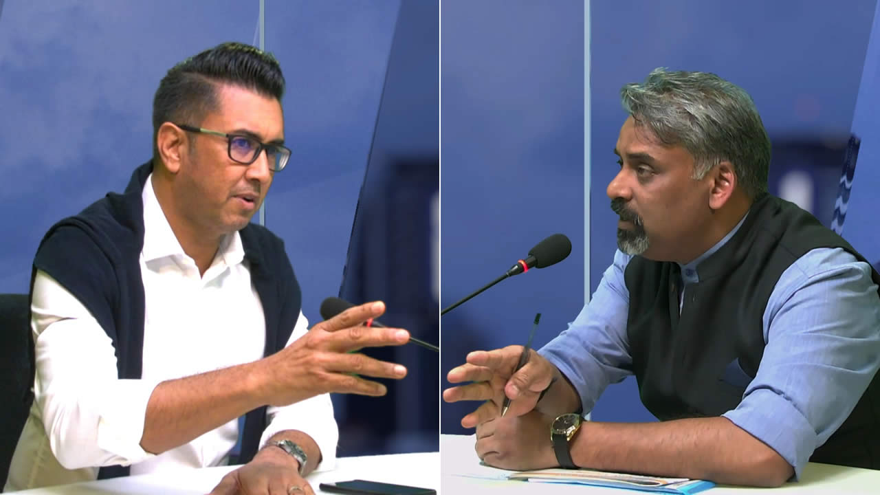 Shakeel Mohamed et Maneesh Gobin.