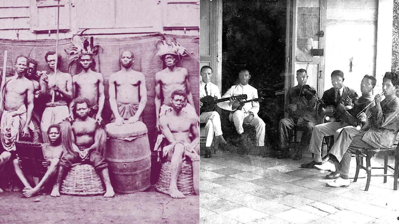 L’exposition est articulée autour de vidéos, musiques et articles de presse, entre autres.