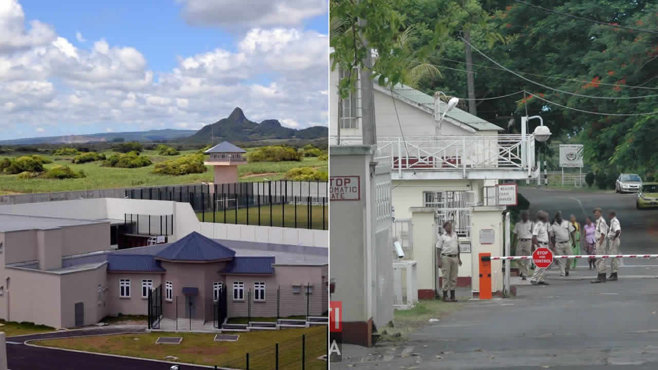 prison centrale de Beau-Bassin et à l’Eastern High Security Prison de Melrose
