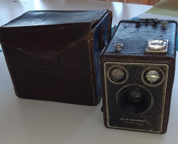 Appareil photo ayant servi pendant la guerre 