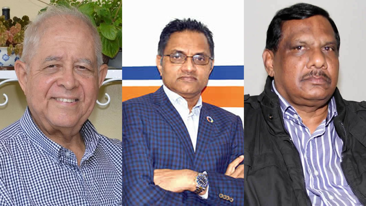 Pierre Dinan, Sanjay Mungur, fondateur et CEO de FinClub et Suttyhudeo Tengur.