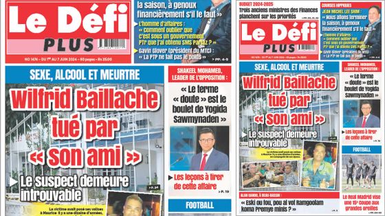 Voici la Une du Défi Plus de ce Samedi 01 Juin 2024