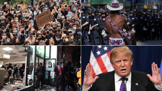 Trump menace de déployer l'armée si les violences continuent