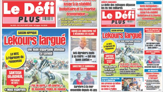 Voici la Une du Défi Plus de ce Samedi 02 Août 2025
