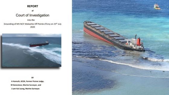 [Document] Naufrage du MV Wakashio : découvrez le rapport de la Cour d’investigation