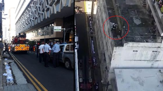 Port-Louis : un homme tente de se jeter du haut d'un immeuble