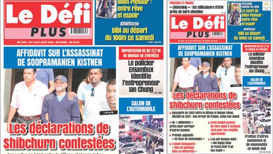 Voici la Une du Défi Plus de ce Samedi 03 Août 2024