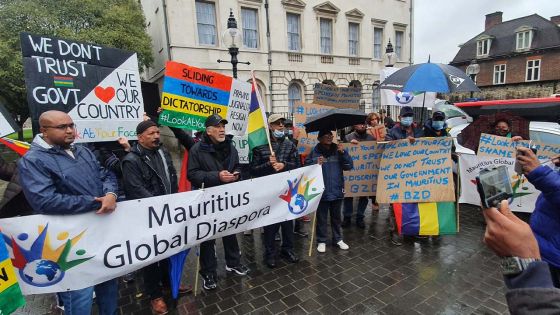 La diaspora mauricienne manifeste à Londres 